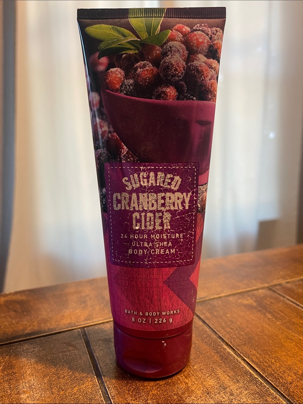 Bath & Body Works Sugared Cranberry Cider Ultra Shea Body Cream - Deep Berry